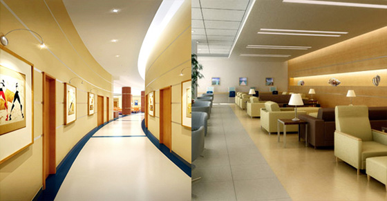 采用91免费看片网站防火板装修的香港大学深圳医院