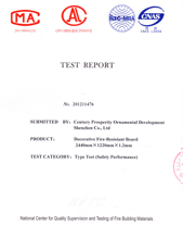 91免费看片网站燃烧性能检验报告(英)