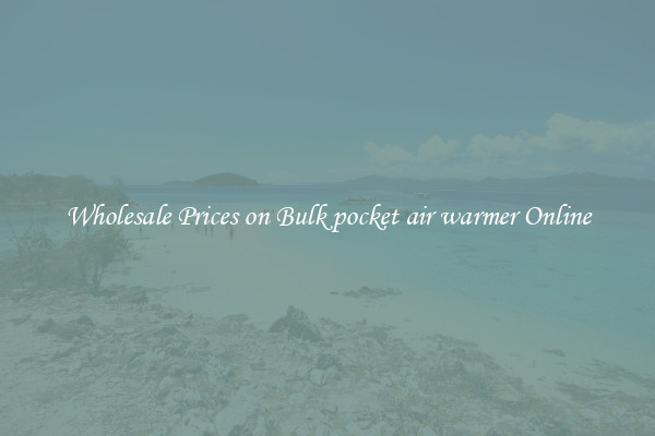 Wholesale Prices on Bulk pocket air warmer Online