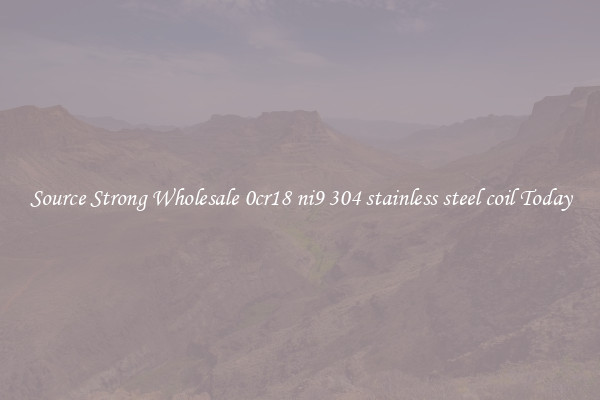 Source Strong Wholesale 0cr18 ni9 304 stainless steel coil Today