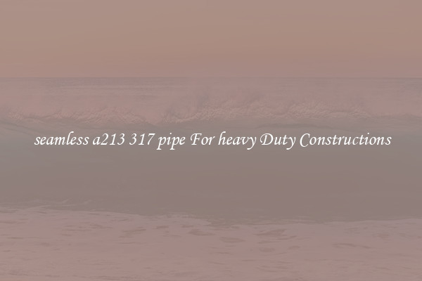 seamless a213 317 pipe For heavy Duty Constructions