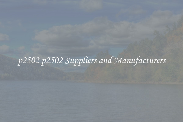 p2502 p2502 Suppliers and Manufacturers