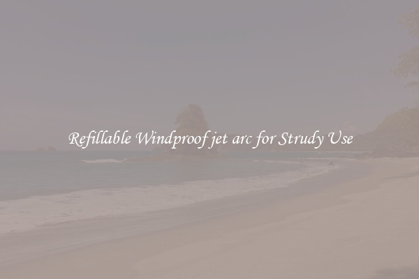 Refillable Windproof jet arc for Strudy Use