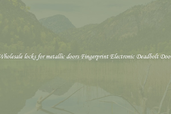 Wholesale locks for metallic doors Fingerprint Electronic Deadbolt Door 