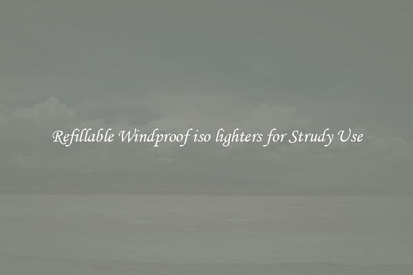 Refillable Windproof iso lighters for Strudy Use