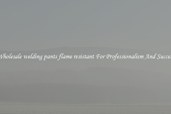 Wholesale welding pants flame resistant For Professionalism And Success